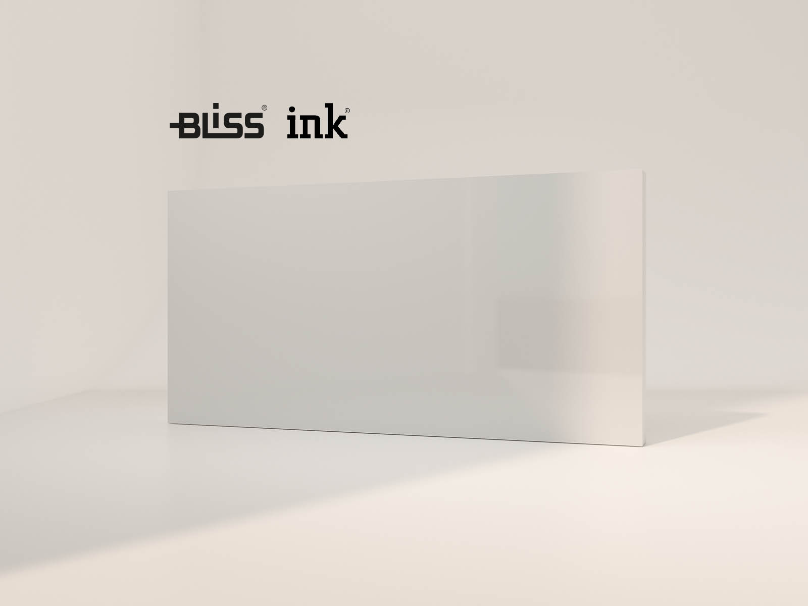 Colour sample laquered High gloss white