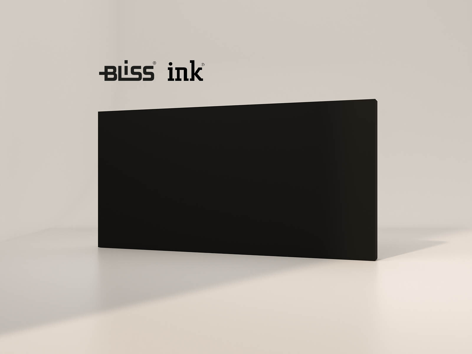 Colour sample laquered Matt black