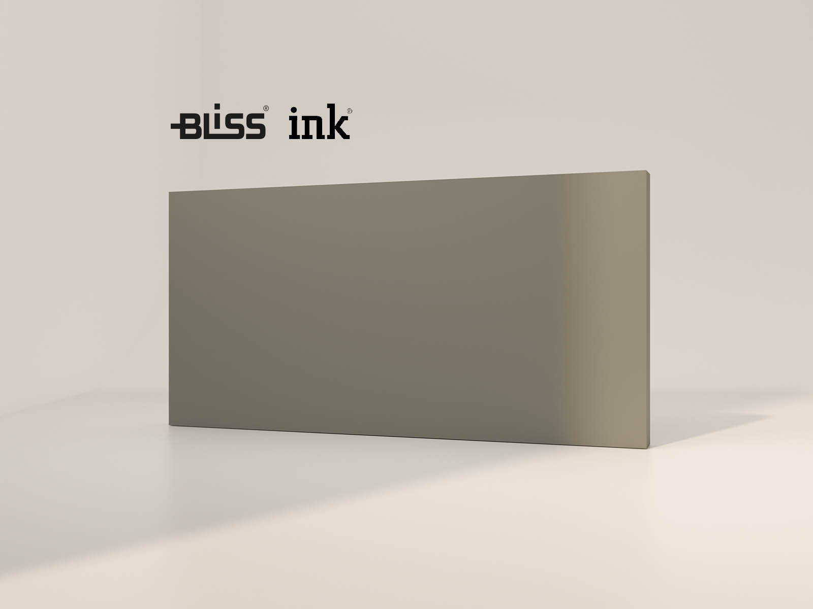 Colour sample laquered Matt concrete green