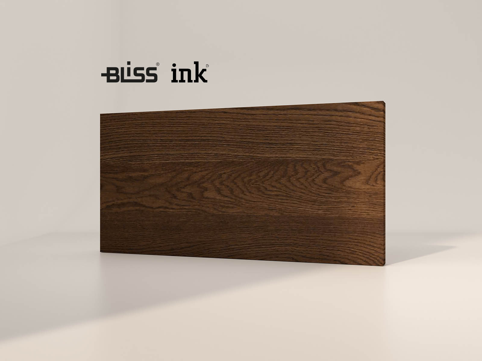 Colour sample solid oak Chocolate