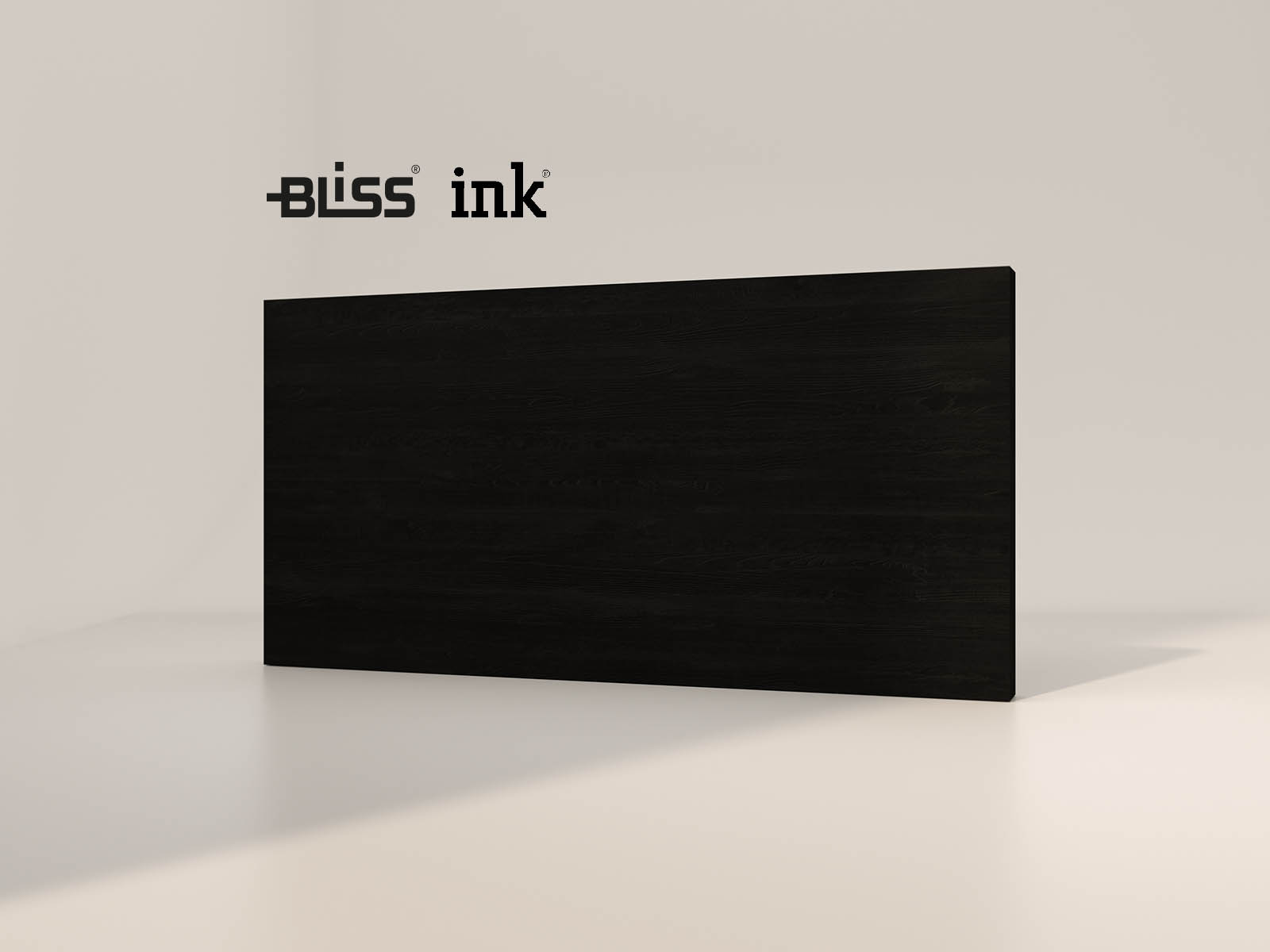 Colour sample veneer Intense matt black