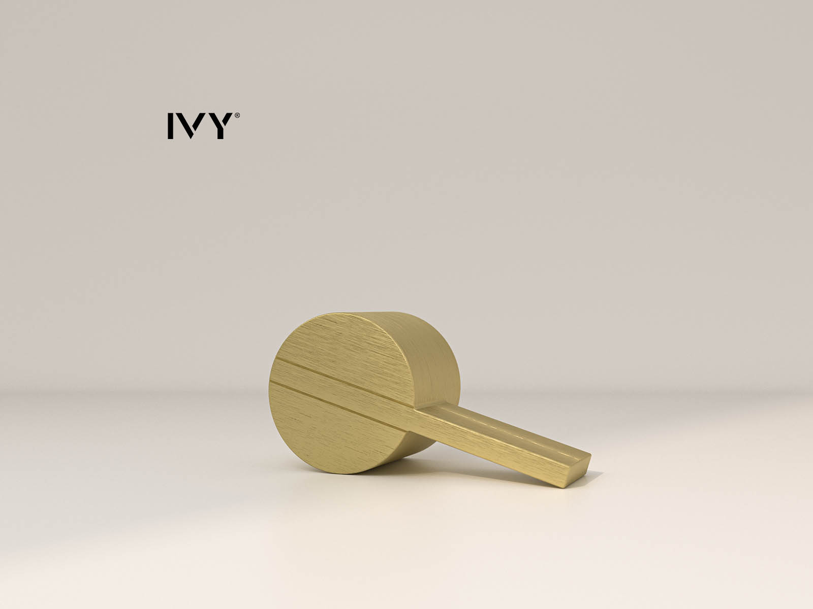 Pact hendel kleurstaal geborsteld mat gold PVD